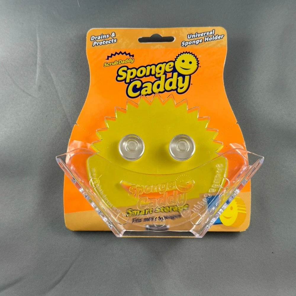 Scrub Daddy SPONGE CADDY Heavy Duty Sponge Holder Plastic Suction Cup Universal‎
